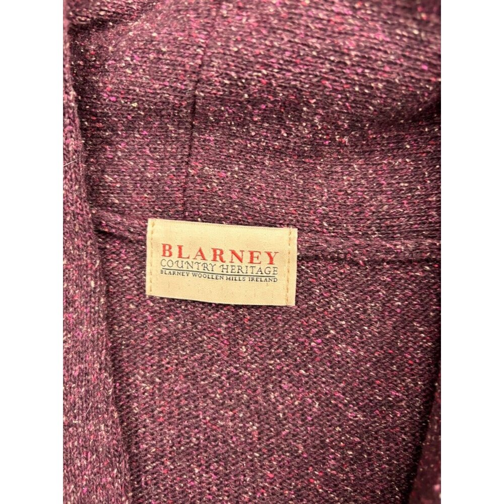 Blarney Country Heritage Sweater Women's O/S Red Merino Wool Silk Buckle - Picture 2 of 8